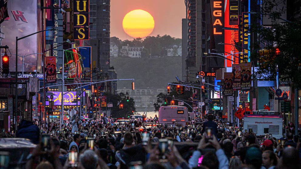 Manhattanhenge 2025: Was es ist und wann und wo zu sehen