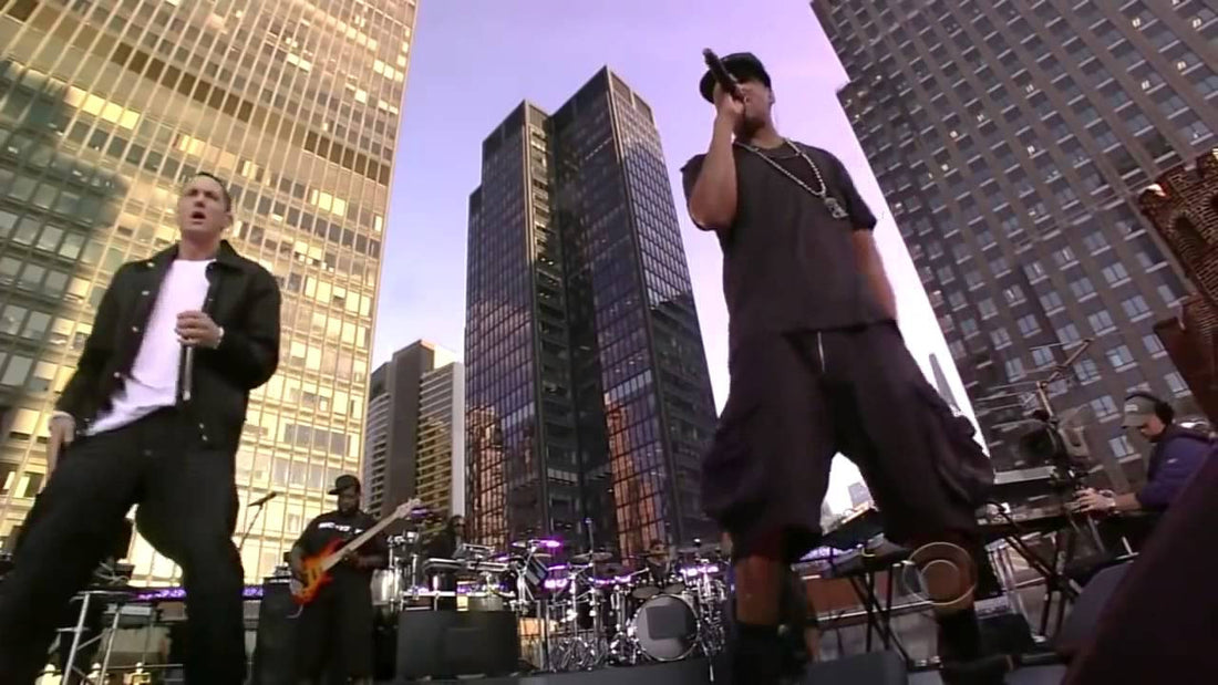 Eminem und Jay-Z auf einem New Yorker Rooftop