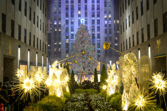 Der berühmteste Weihnachtsbaum in New York am Rockefeller Center