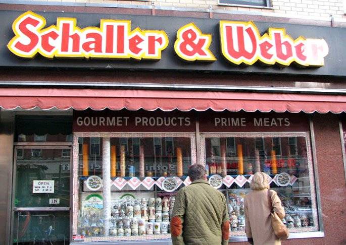 Schaller & Weber eine alte deutsche Metzgerei in NYC