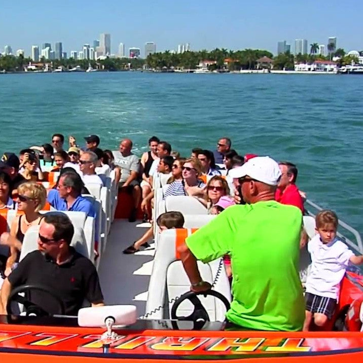 Miami sightseeing by speedboat 